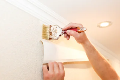 Pose de papier peint à Sainte-Croix-à-Lauze — revêtements muraux et toiles de verre